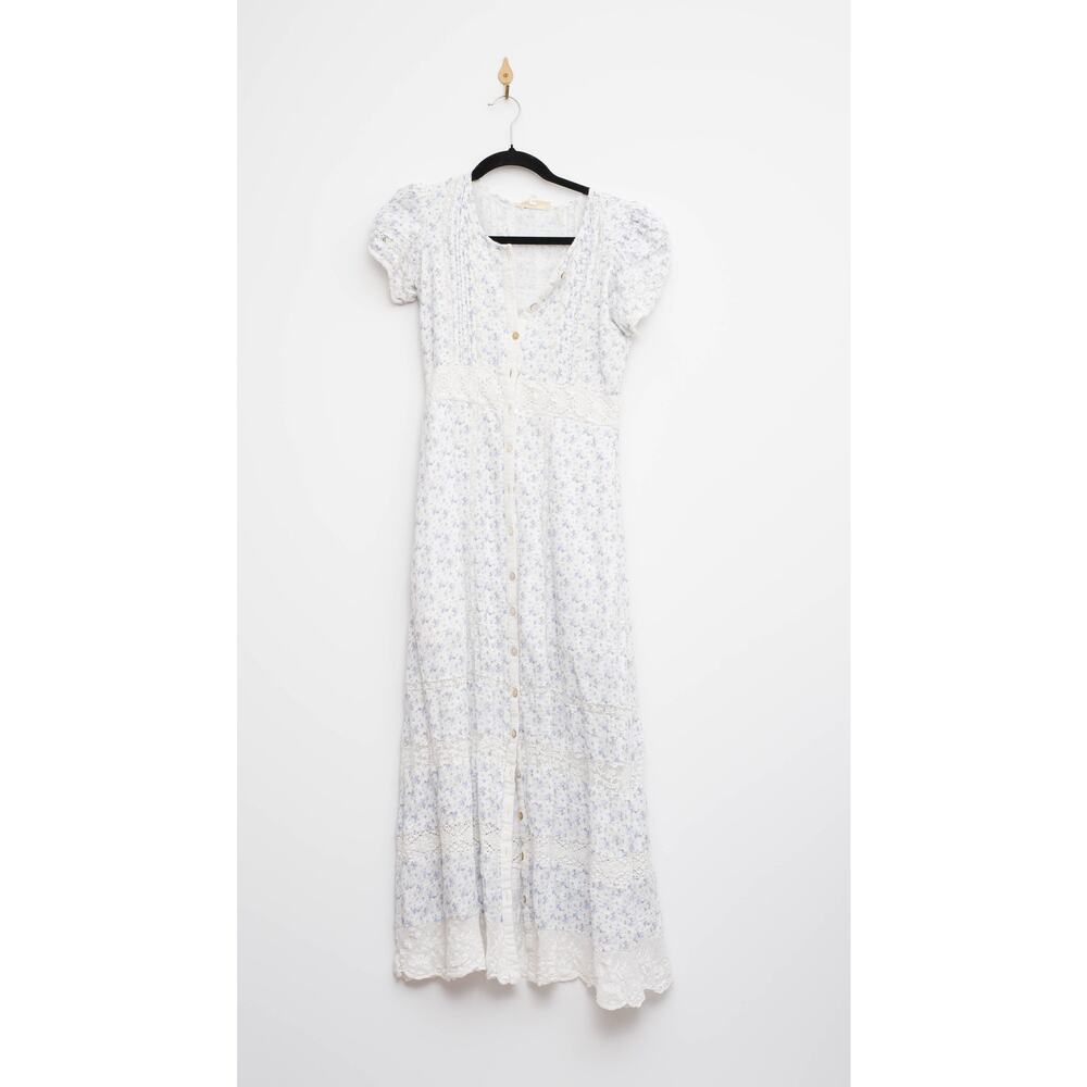 LoveShackFancy Tamsin Dress - Blue Floral, Size 0 - Picture 5 of 8